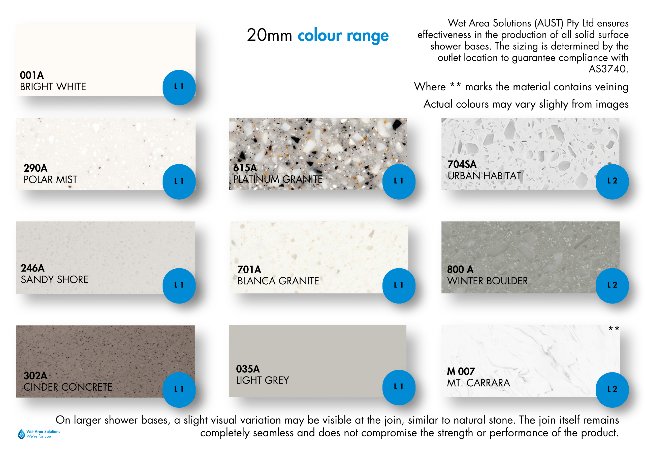 WASA 20MM COLOURS